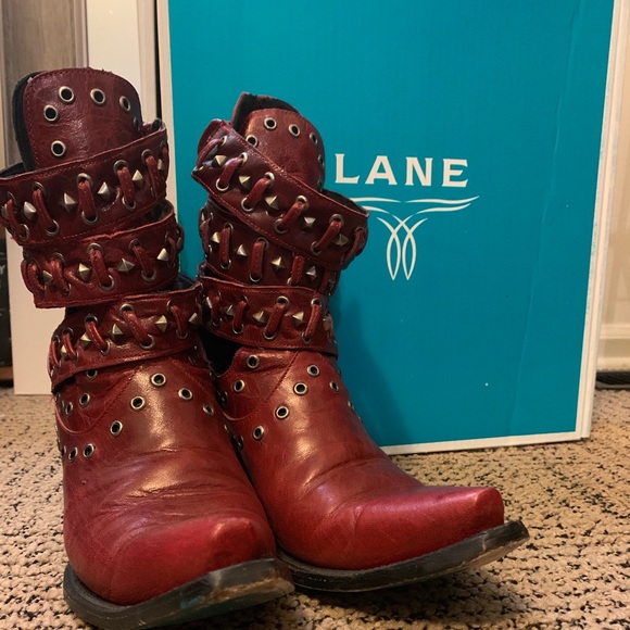 Lane Shoes - Lane Breezy Western Cowgirl Boots Red ❗️MAKE OFFER